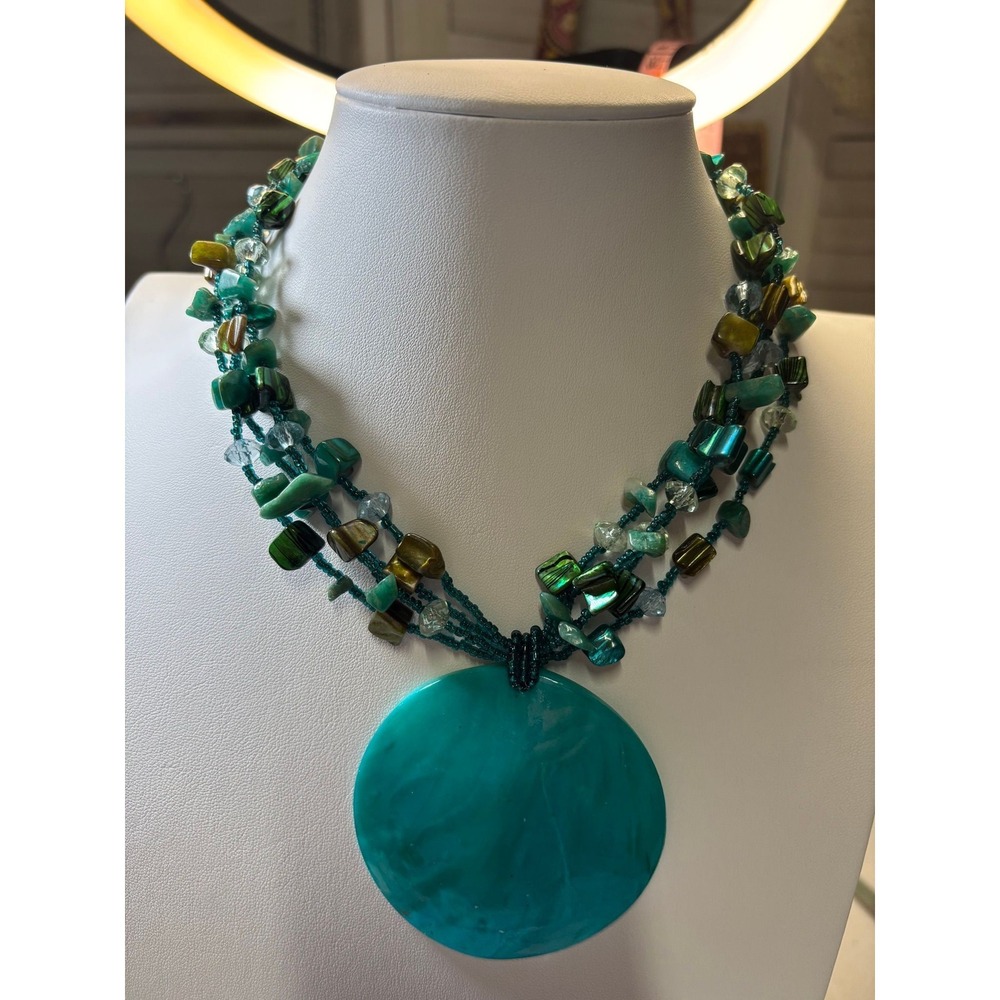 #34 Multi-Strand Turquoise Shell - Picture 2 of 6